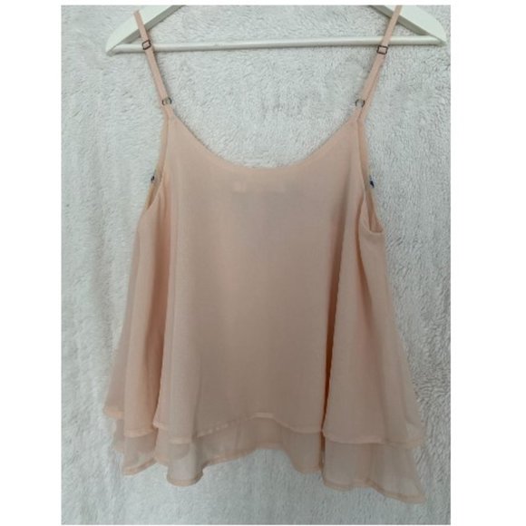 Flowy Light Pink Tank Top - Picture 2 of 2